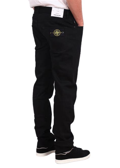 black stone island jeans cheap